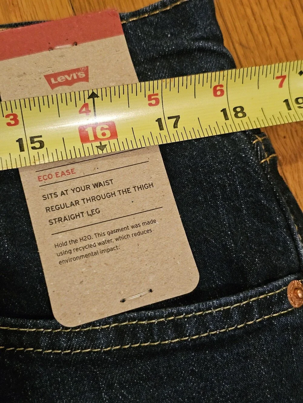Levis 505 Regular Fit Straight Leg Jeans Men's Size 36x32 Blue Denim NWT